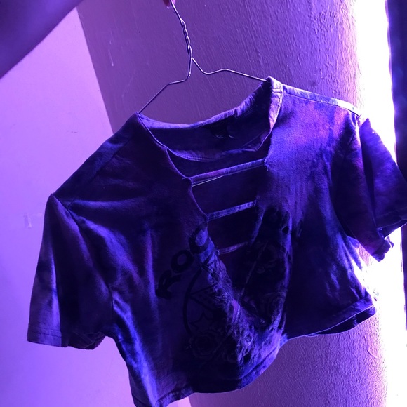 Rue 21 Rock & Roll Crop Top - Picture 1 of 7